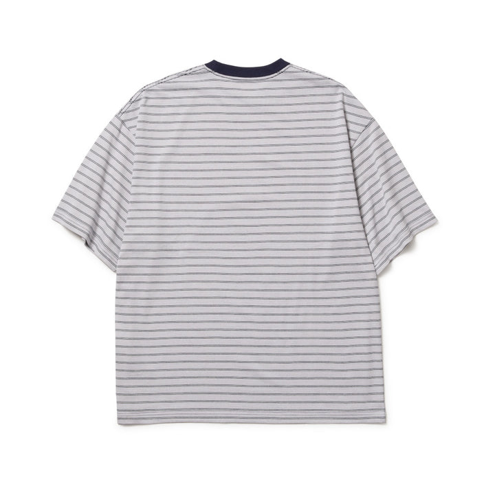 New Era Striped Navy Oversized Short Sleeves T-Shirt