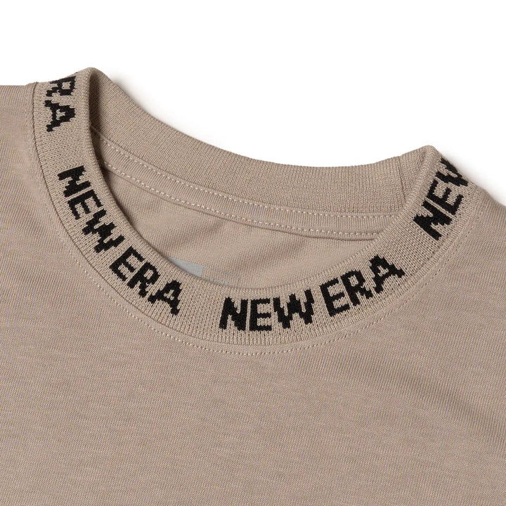 New Era Collar Logo Rose Grey Oversized Short Sleeves T-Shirt