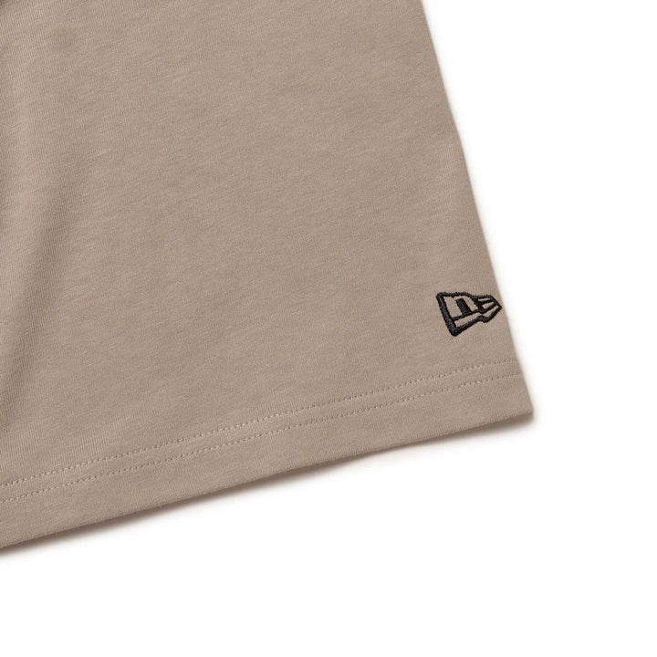 New Era Collar Logo Rose Grey Oversized Short Sleeves T-Shirt