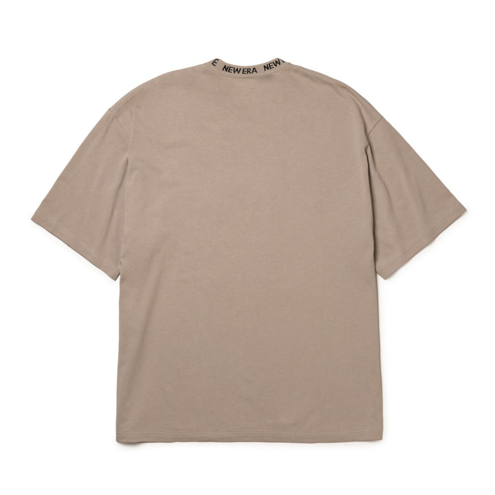 New Era Collar Logo Rose Grey Oversized Short Sleeves T-Shirt