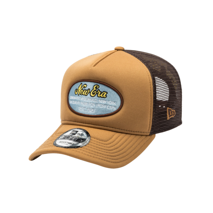 9FORTY A-Frame Trucker Originators Camel Chocolate Snapback