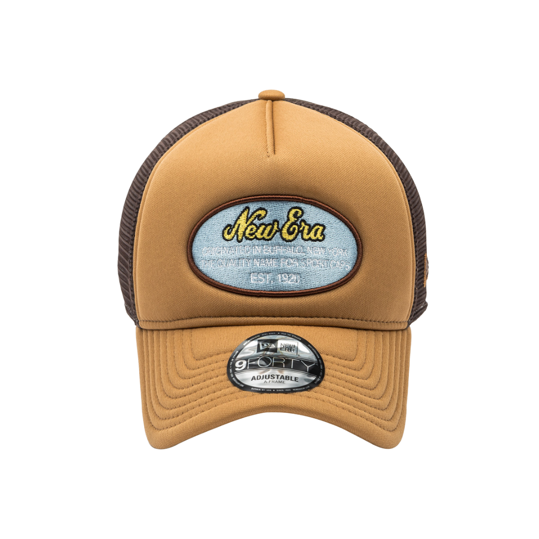 9FORTY A-Frame Trucker Originators Camel Chocolate Snapback