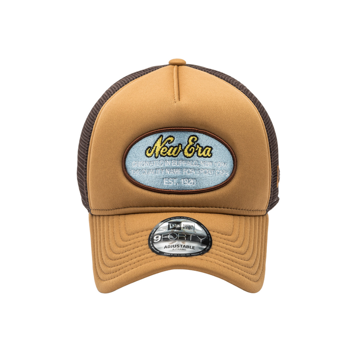 9FORTY A-Frame Trucker Originators Camel Chocolate Snapback