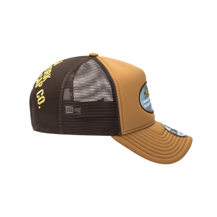 9FORTY A-Frame Trucker Originators Camel Chocolate Snapback
