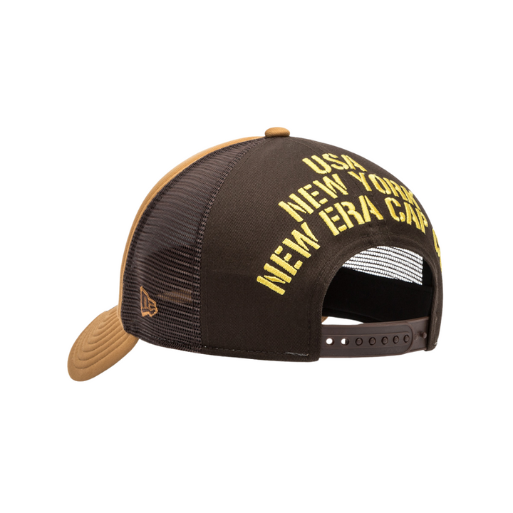 9FORTY A-Frame Trucker Originators Camel Chocolate Snapback