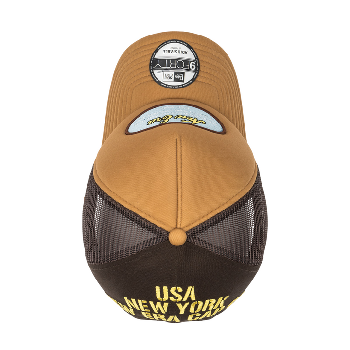 9FORTY A-Frame Trucker Originators Camel Chocolate Snapback