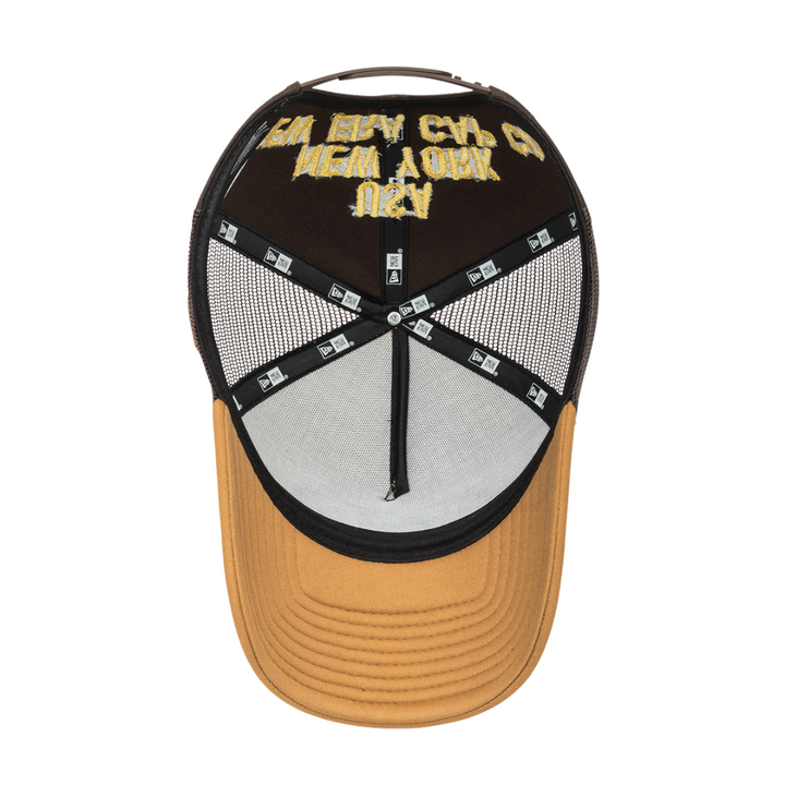 9FORTY A-Frame Trucker Originators Camel Chocolate Snapback