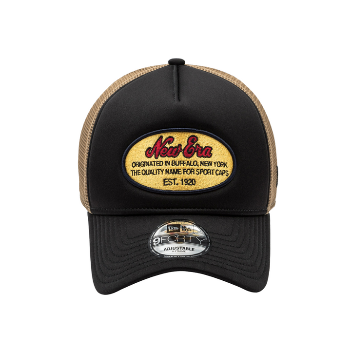 9FORTY A-Frame Trucker Originators Camel Black Snapback