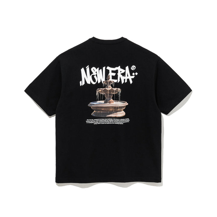 New Era Water Fountain Black Short Sleeve T-Shirt