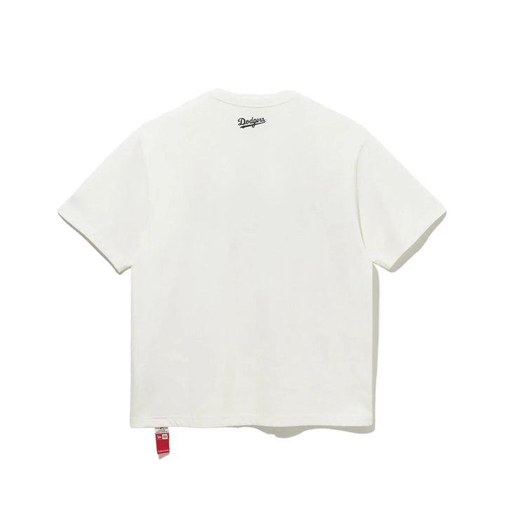 Los Angeles Dodgers Flower Script White Short Sleeves T-Shirt
