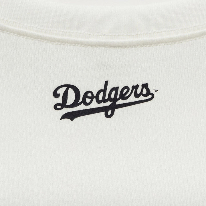 Los Angeles Dodgers Flower Script White Short Sleeves T-Shirt