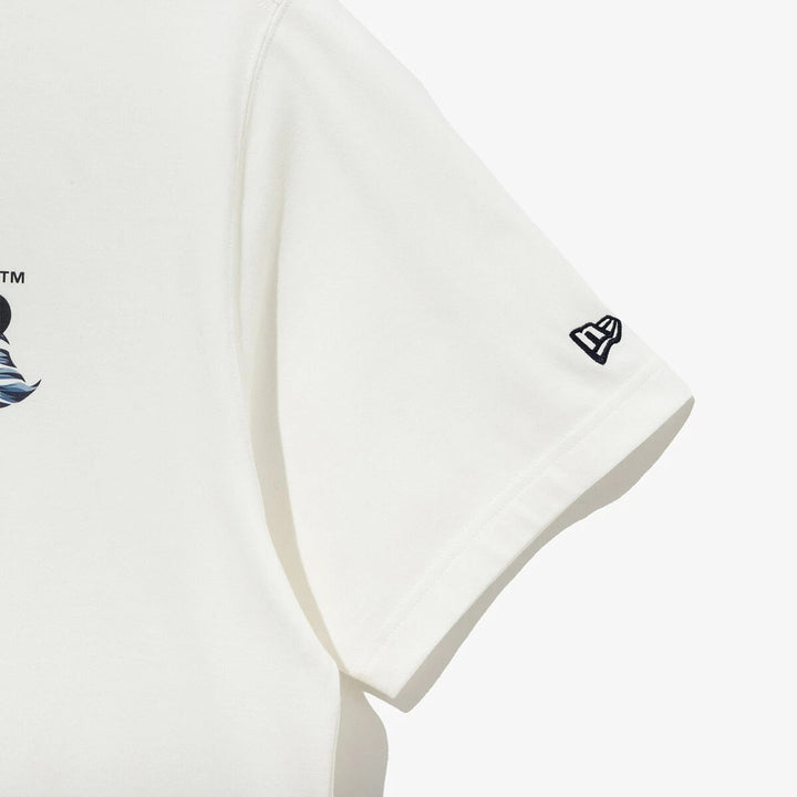Los Angeles Dodgers Flower Script White Short Sleeves T-Shirt