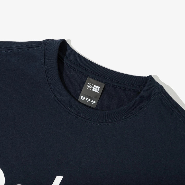 Los Angeles Dodgers Flower Script Navy Short Sleeves T-Shirt