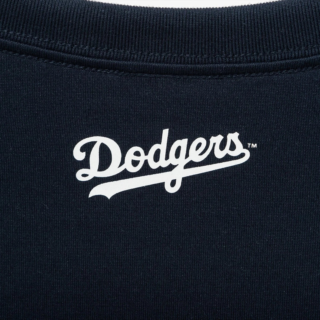 Los Angeles Dodgers Flower Script Navy Short Sleeves T-Shirt