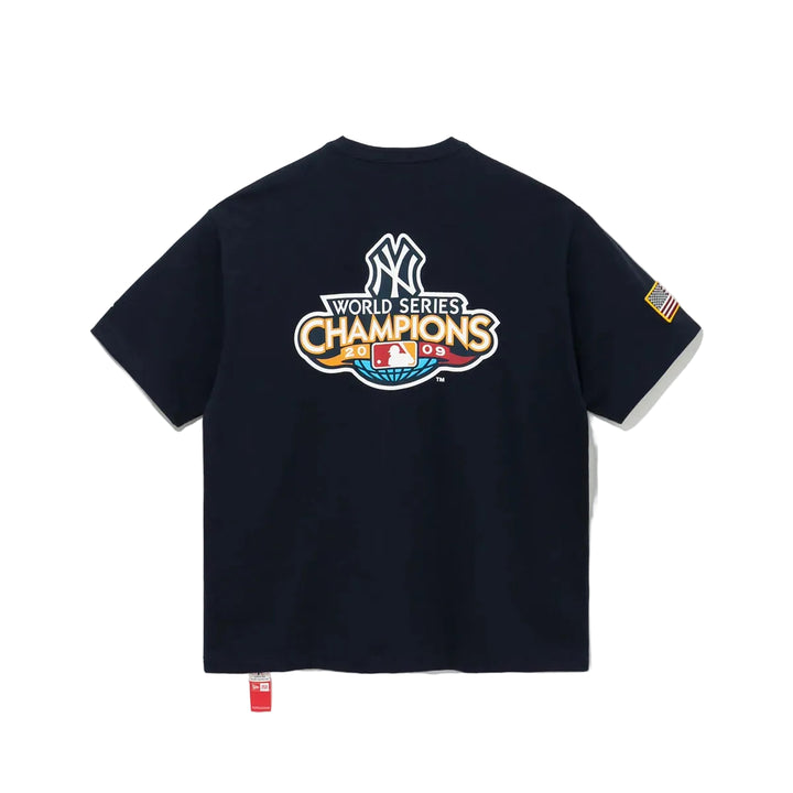 New York Yankees MLB World Series Champions 2009 Navy Short Sleeves T-Shirt