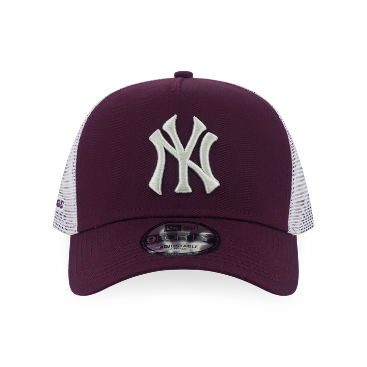 9FORTY A-Frame Trucker New York Yankees Color Era Maroon Snapback