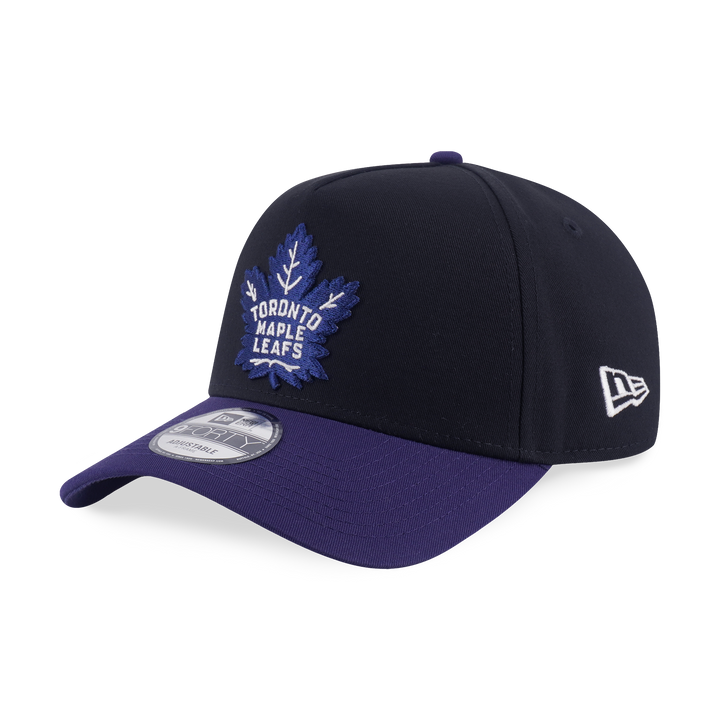 9FORTY A-Frame Toronto Maple Leafs NHL Team Logo Black Adjustable