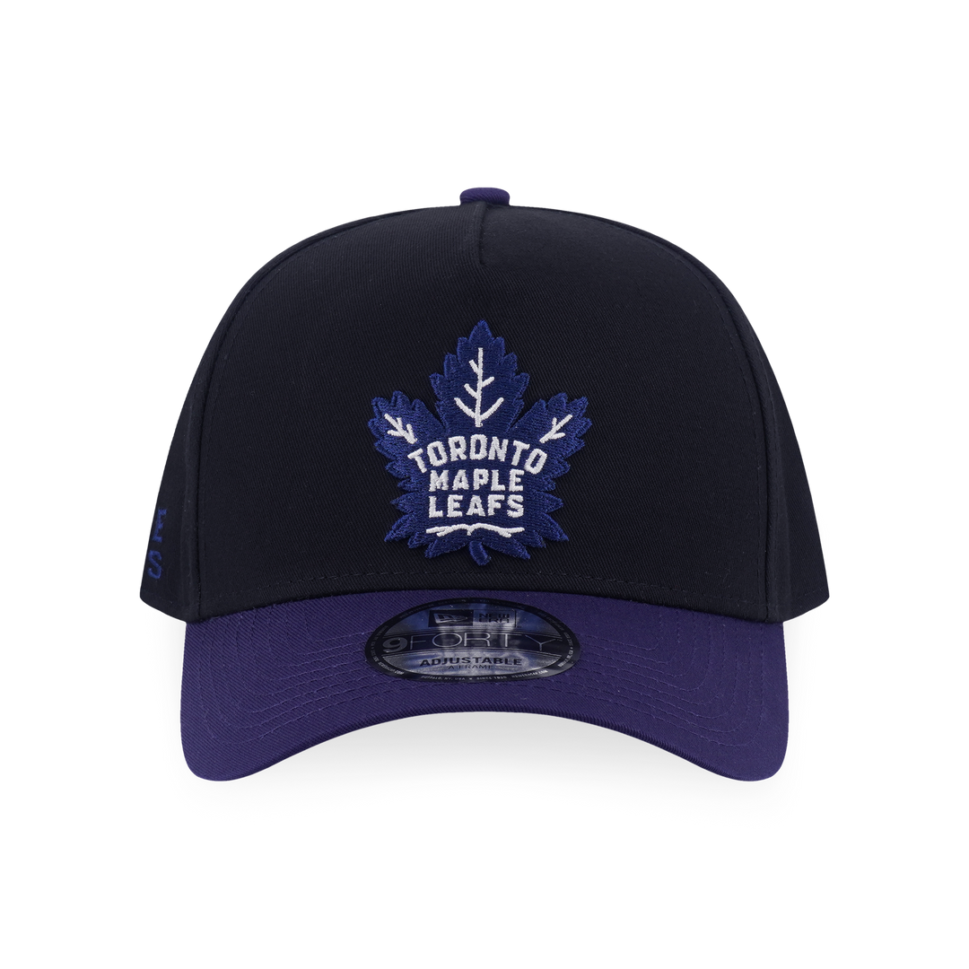 9FORTY A-Frame Toronto Maple Leafs NHL Team Logo Black Adjustable