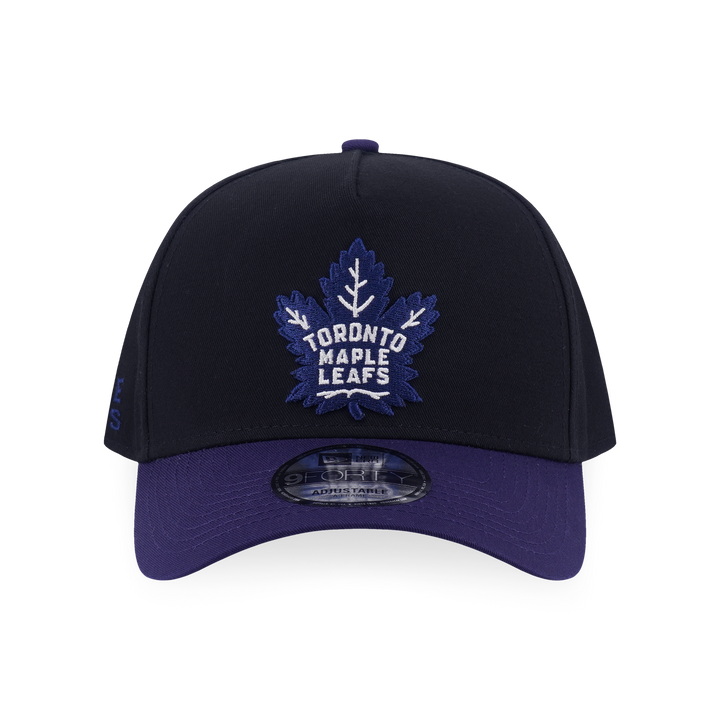 9FORTY A-Frame Toronto Maple Leafs NHL Team Logo Black Adjustable