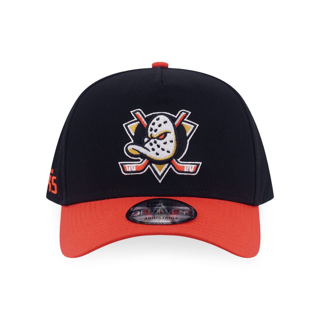 9FORTY A-Frame Anaheim Ducks NHL Team Logo Black Adjustable