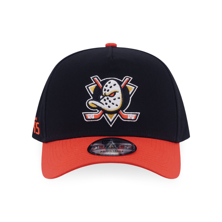 9FORTY A-Frame Anaheim Ducks NHL Team Logo Black Adjustable