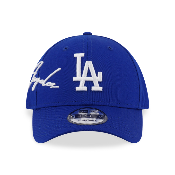 9FORTY Los Angeles Dodgers Mix League Script Light Royal Adjustable