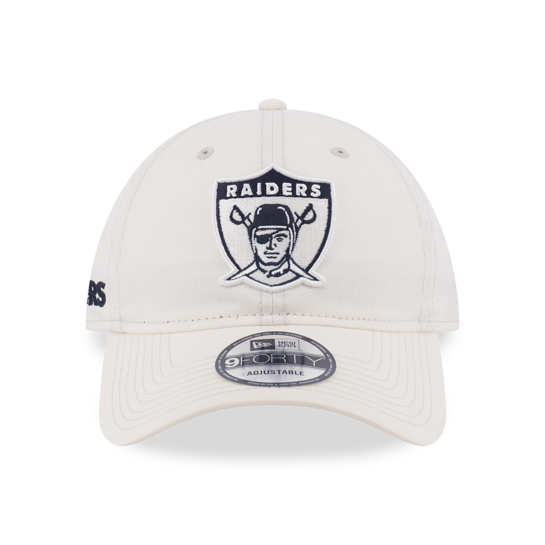 9FORTY Unstructured Oakland Raiders NFL Historic Chrome White Adjustable