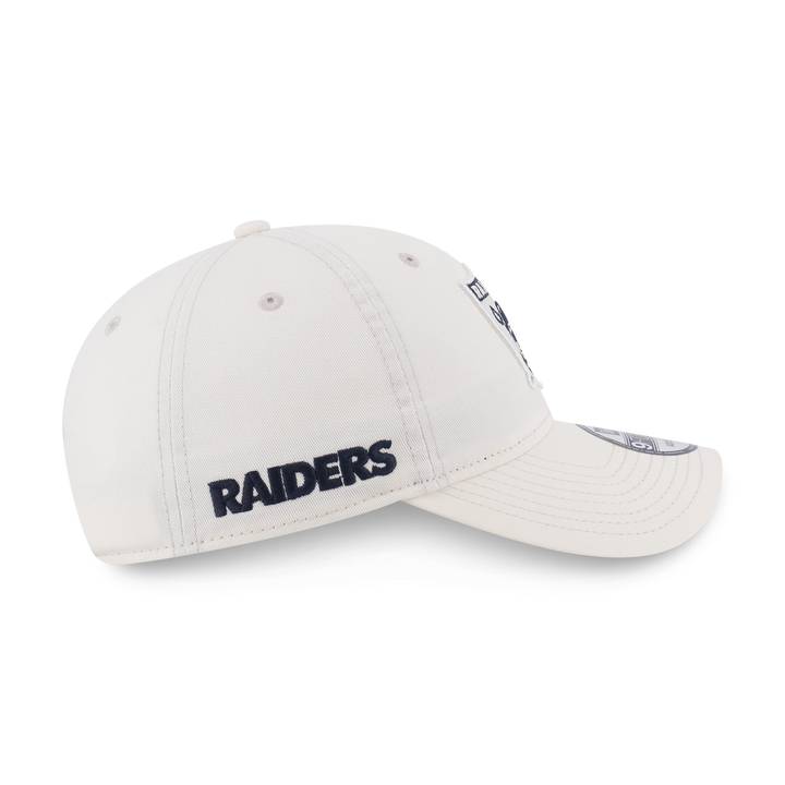 9FORTY Unstructured Oakland Raiders NFL Historic Chrome White Adjustable