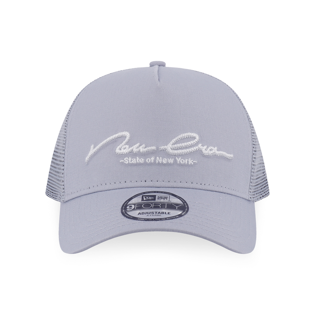 9FORTY A-Frame Trucker New Era Basic Dolphin Gray Snapback