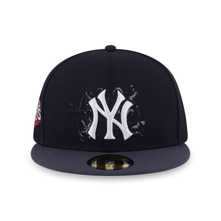 59FIFTY New York Yankees Cooperstown Crows 2-Tone Graphite Visor Black Fitted