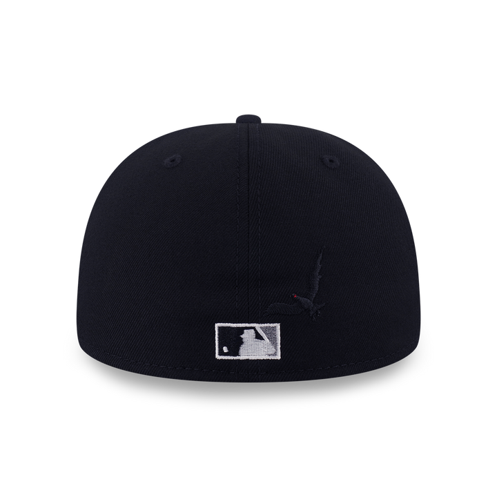 59FIFTY New York Yankees Cooperstown Crows 2-Tone Graphite Visor Black Fitted