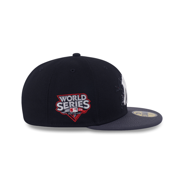 59FIFTY New York Yankees Cooperstown Crows 2-Tone Graphite Visor Black Fitted
