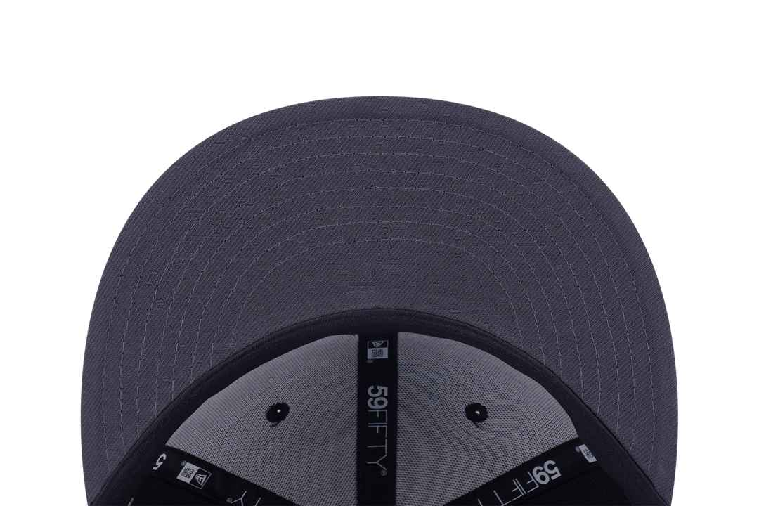 59FIFTY New York Yankees Cooperstown Crows 2-Tone Graphite Visor Black Fitted
