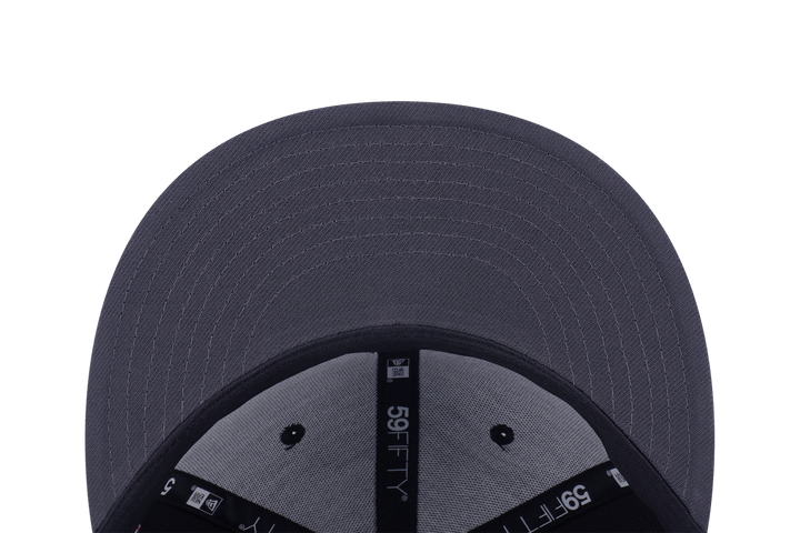 59FIFTY New York Yankees Cooperstown Crows 2-Tone Graphite Visor Black Fitted