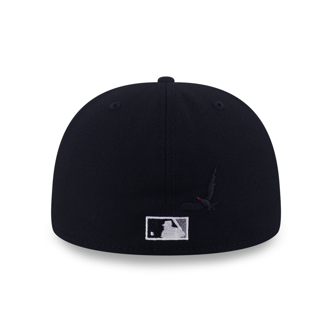 59FIFTY Detroit Tigers Cooperstown Crows  2-Tone Graphite Visor Black Fitted