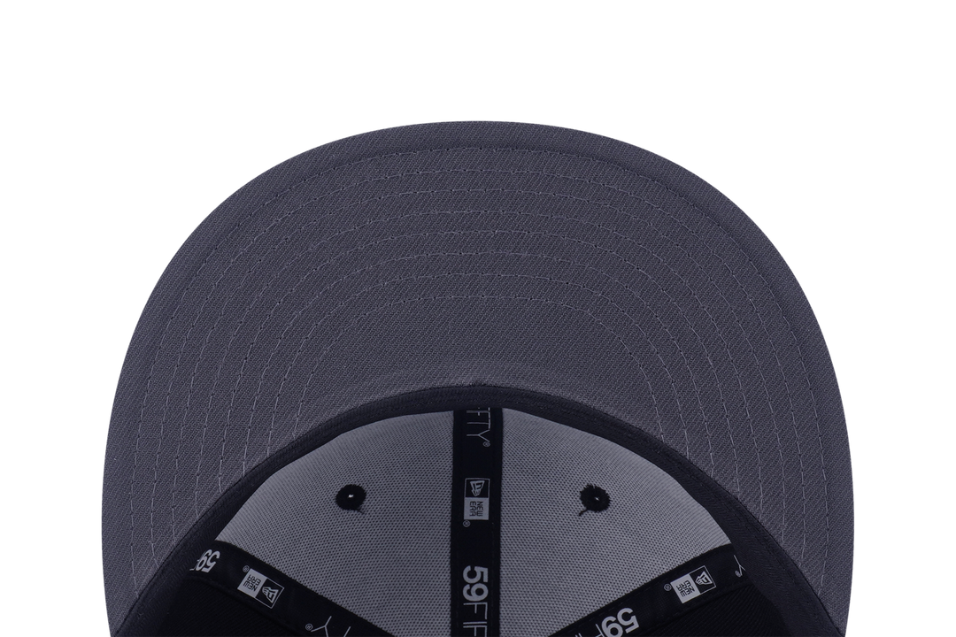 59FIFTY Detroit Tigers Cooperstown Crows  2-Tone Graphite Visor Black Fitted