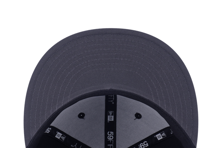 59FIFTY Detroit Tigers Cooperstown Crows  2-Tone Graphite Visor Black Fitted