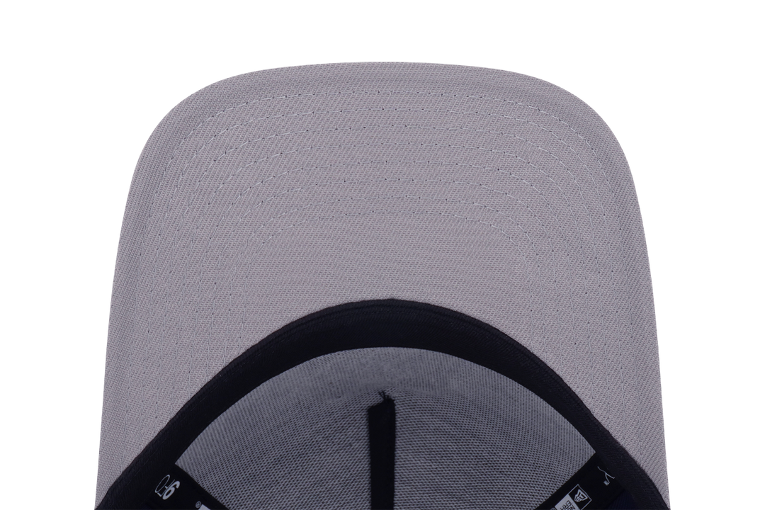 9FORTY A-Frame Kids New York Yankees League Mix Cartoon 2-Tone Gray Visor Oceanside Blue Snapback
