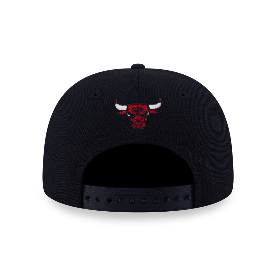 9FORTY A-Frame Kids Chicago Bulls League Mix Cartoon 2-Tone Scarlet Visor Black Snapback