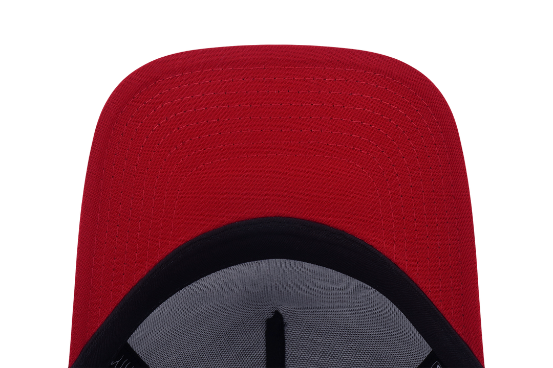 9FORTY A-Frame Kids Chicago Bulls League Mix Cartoon 2-Tone Scarlet Visor Black Snapback