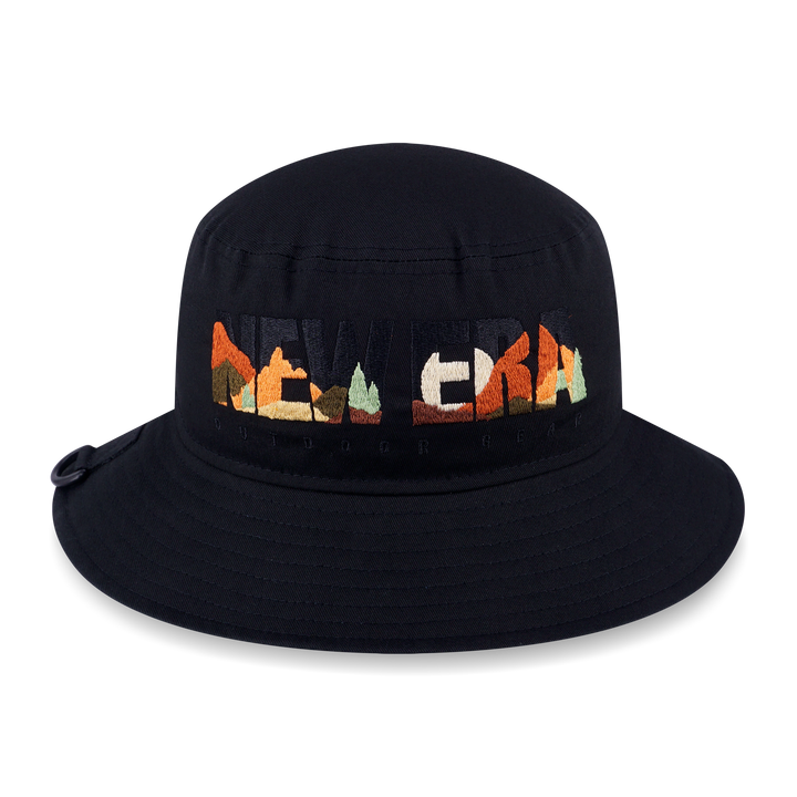New Era Mountain Logo Black Adventure Lite