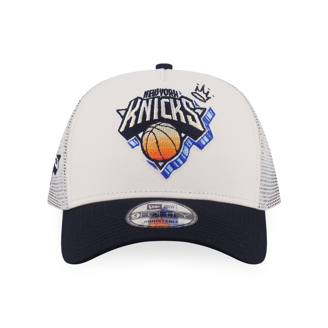 9FORTY A-Frame Trucker Boston Celtics League Mix Chrome White Snapback