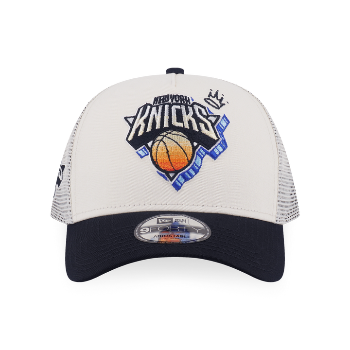 9FORTY A-Frame Trucker Boston Celtics League Mix Chrome White Snapback