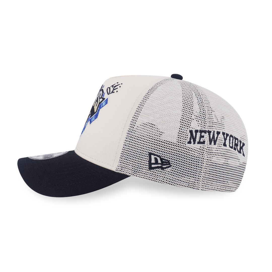 9FORTY A-Frame Trucker Boston Celtics League Mix Chrome White Snapback