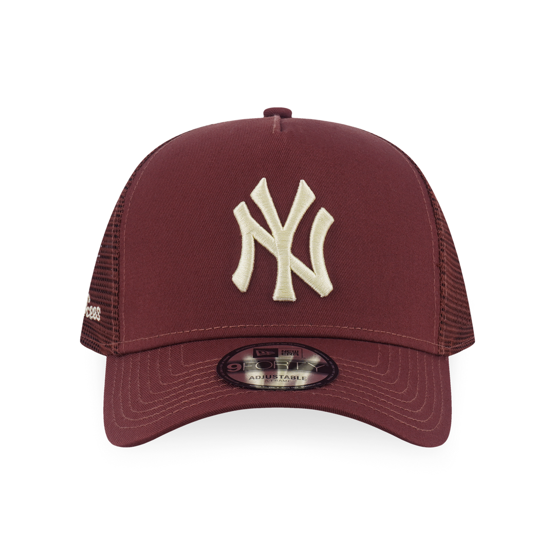 9FORTY A-Frame Trucker New York Yankees Color Era Deep Auburn Brown