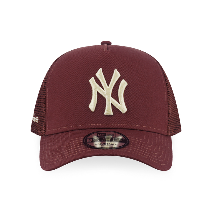 9FORTY A-Frame Trucker New York Yankees Color Era Deep Auburn Brown