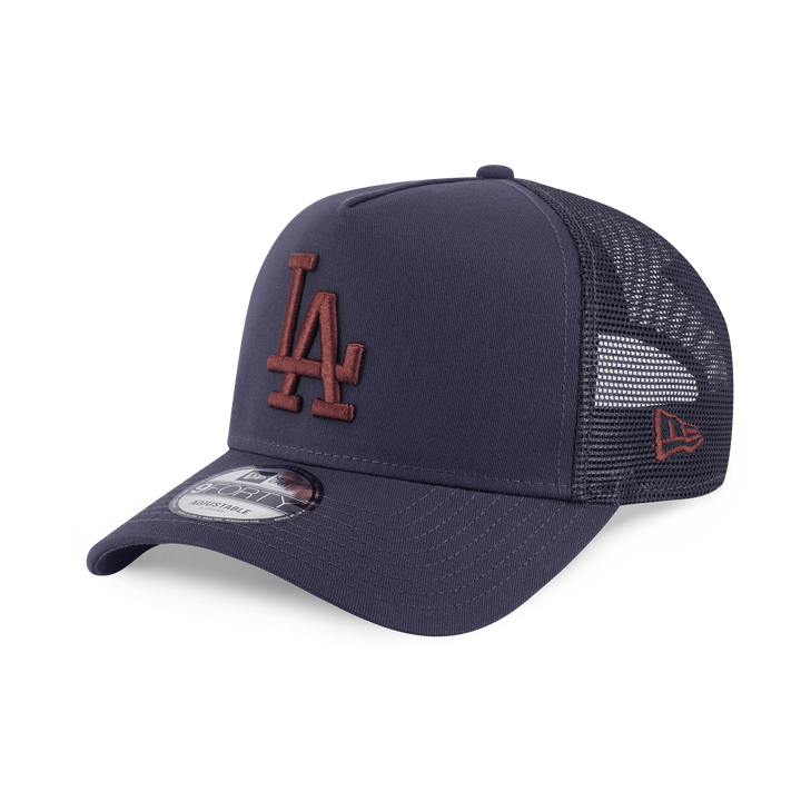 9FORTY A-Frame Trucker Los Angeles Dodgers Color Era Graphite Snapback