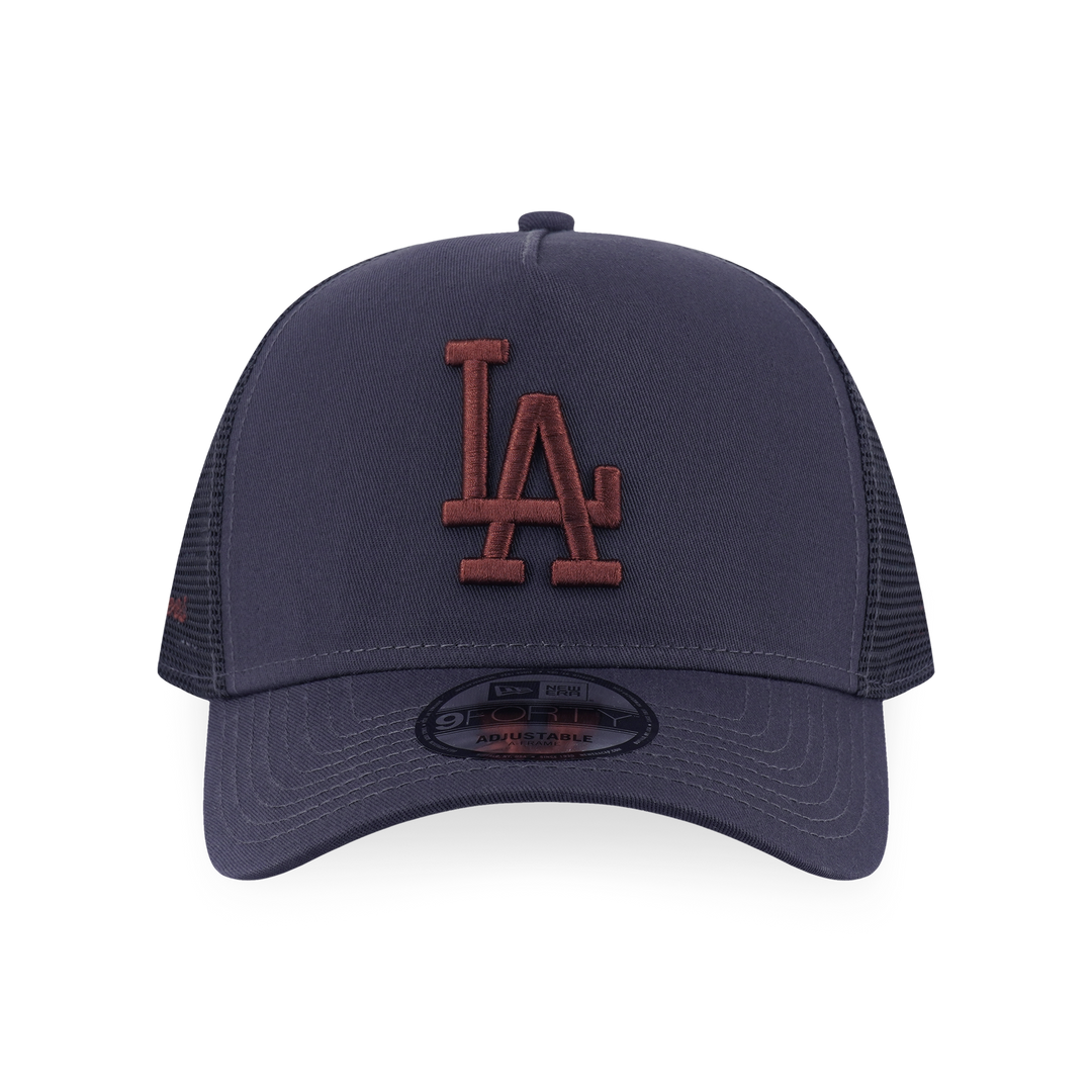 9FORTY A-Frame Trucker Los Angeles Dodgers Color Era Graphite Snapback