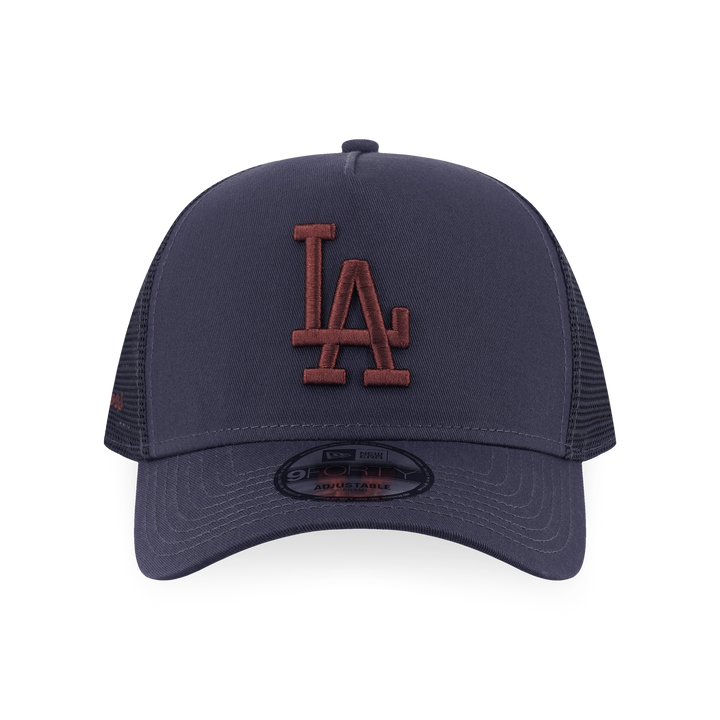 9FORTY A-Frame Trucker Los Angeles Dodgers Color Era Graphite Snapback