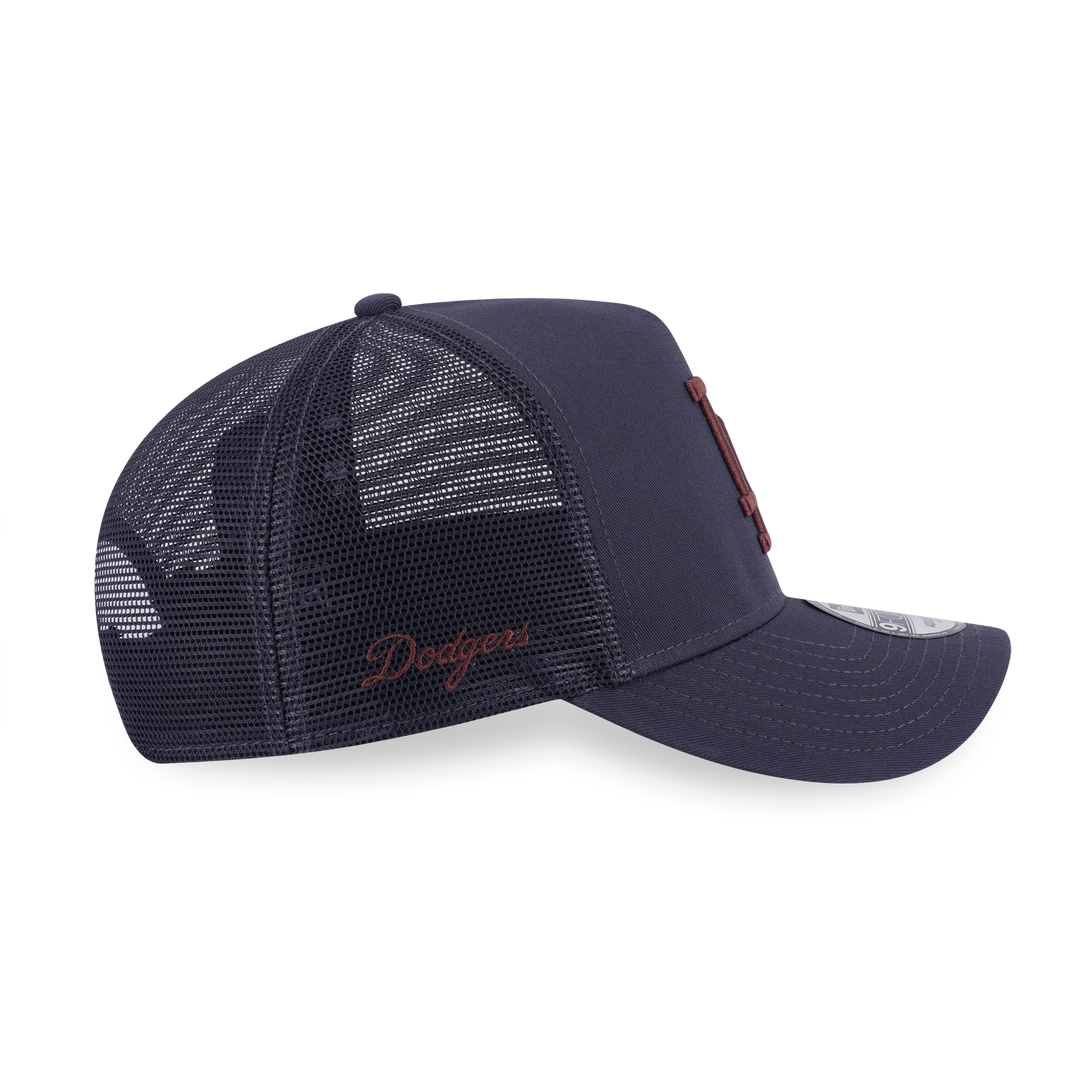 9FORTY A-Frame Trucker Los Angeles Dodgers Color Era Graphite Snapback